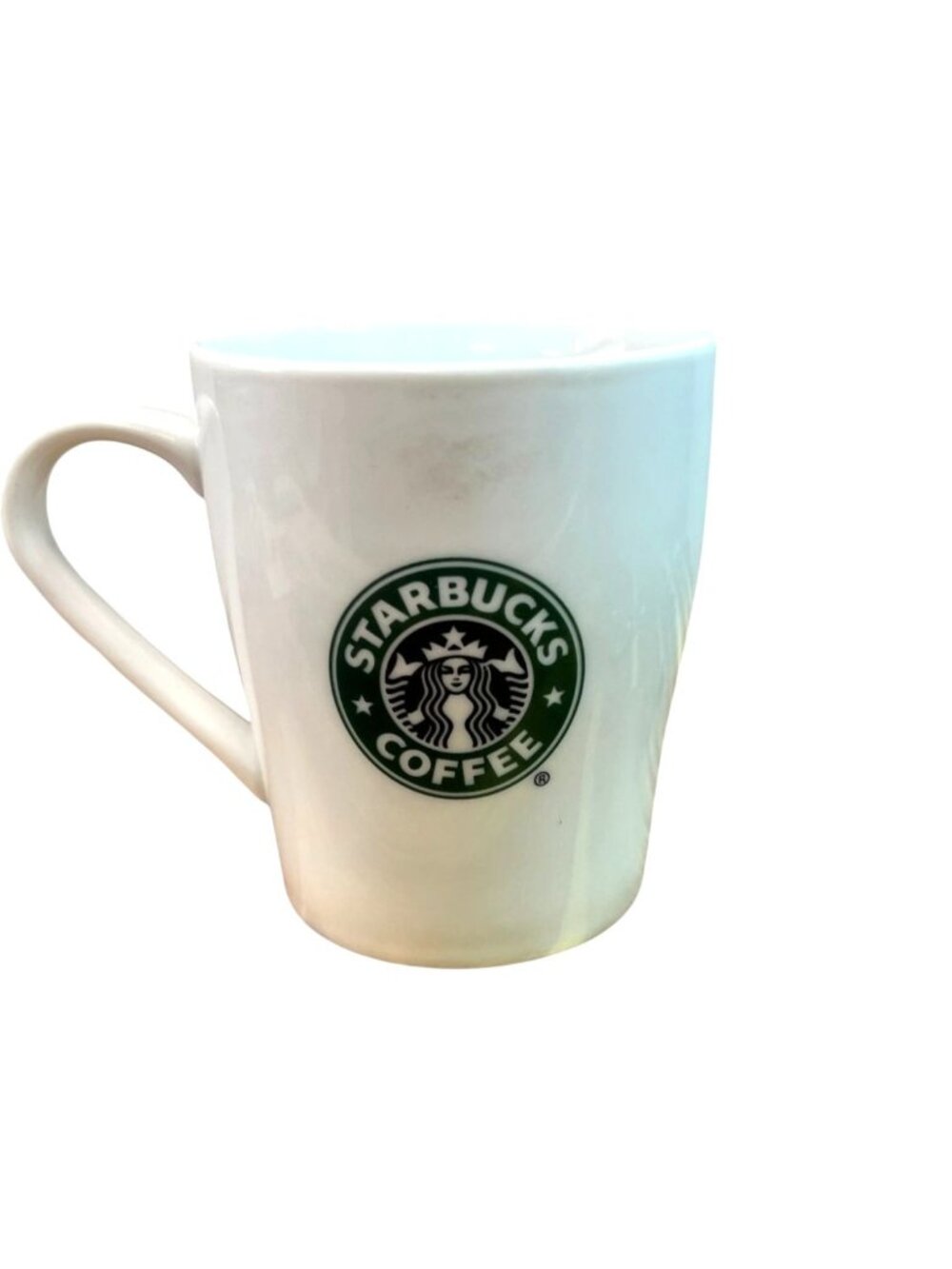 Vintage Starbucks coffee mug featuring the classic green mermaid logo 8 OZ